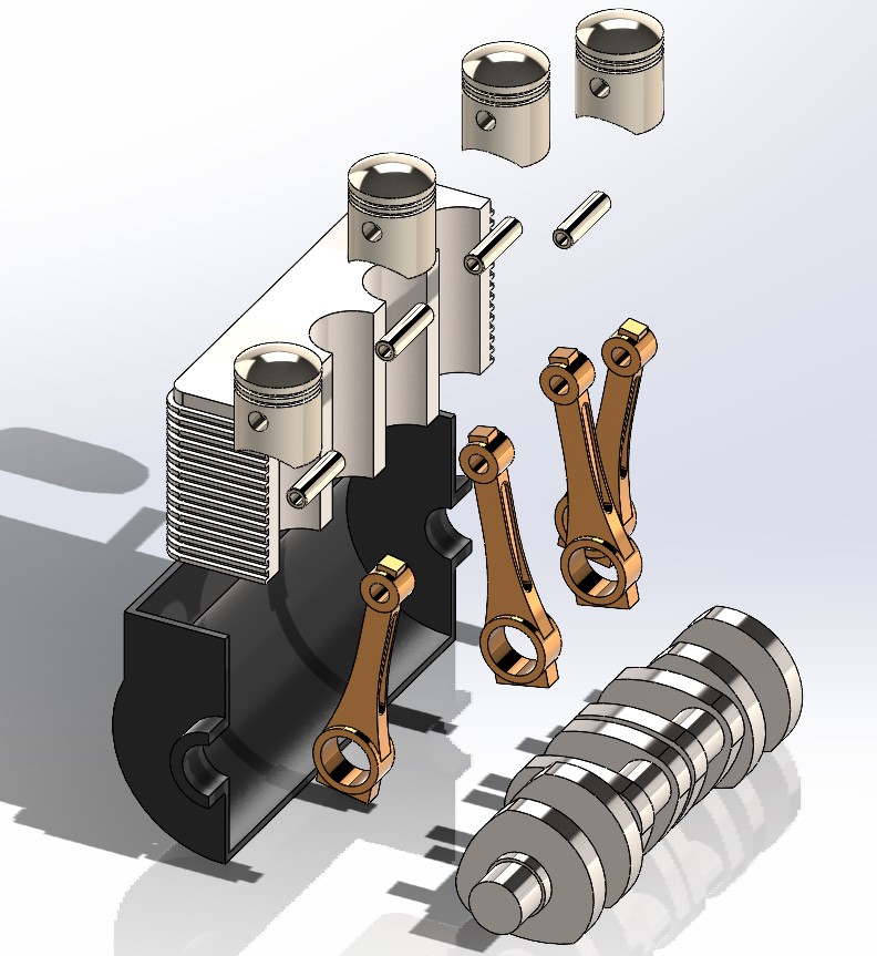 4 Cylinder Exploded View